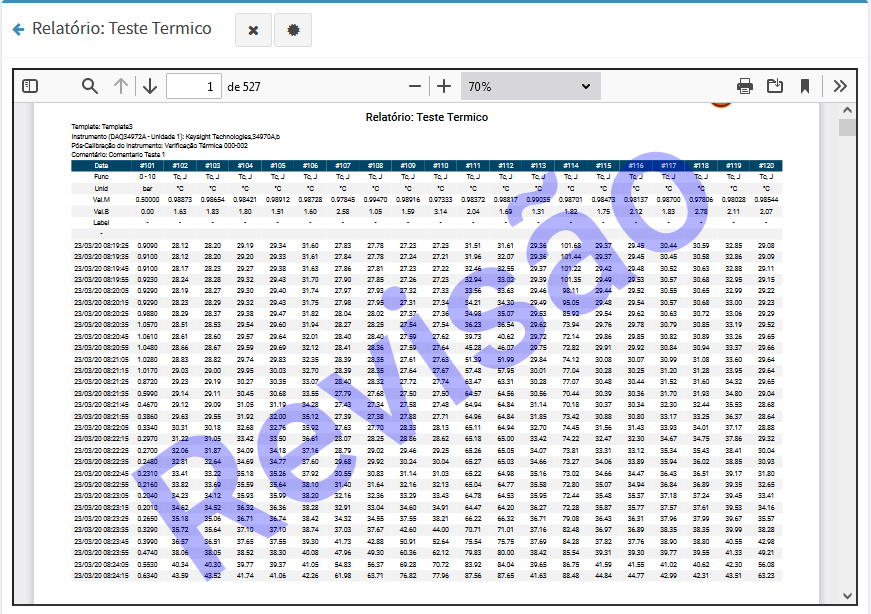 SVT-Cloud: Revisão do relatório de Qualificação Térmica